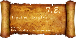 Trattner Euniké névjegykártya